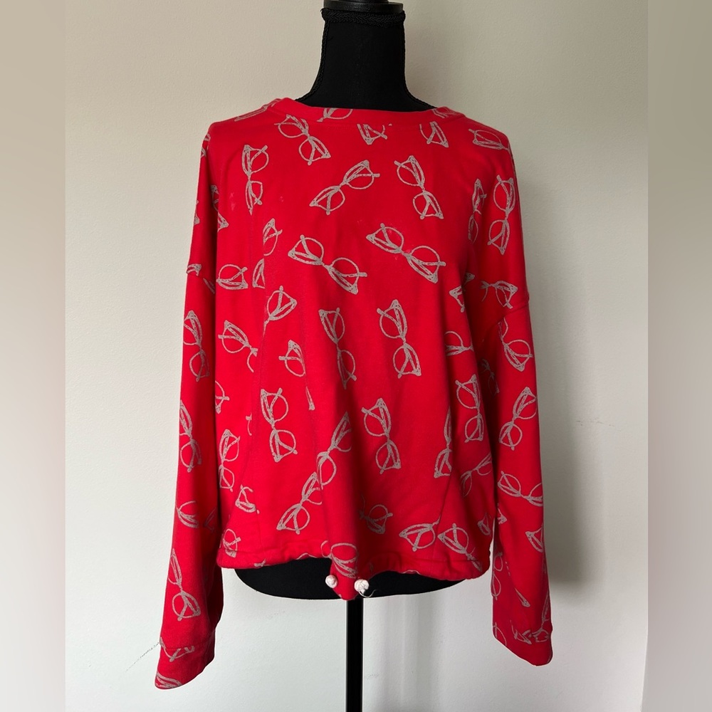 Anthropologie Eva Franco Glasses Sweater